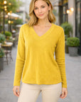 Helvano | Vintage Pullover mit V-Ausschnitt für Damen