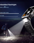 Helvano | Rugged Smartwatch mit Anruf & SOS in Schwarz