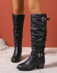 Helvano | Slouch-Stiefel mit Schnalle für Damen
