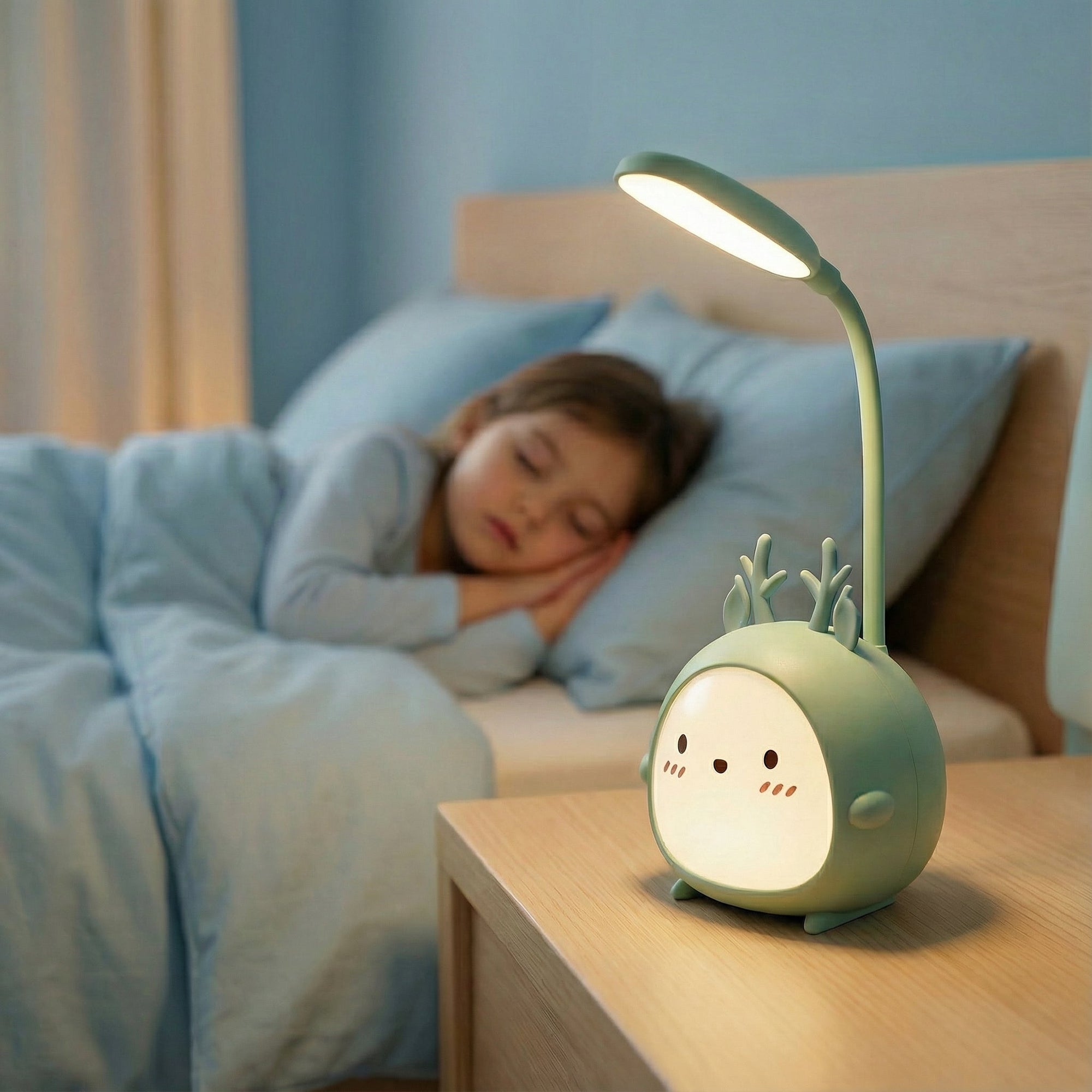 Helvano | LED-Tischlampe für Kinder mit flexiblem Arm