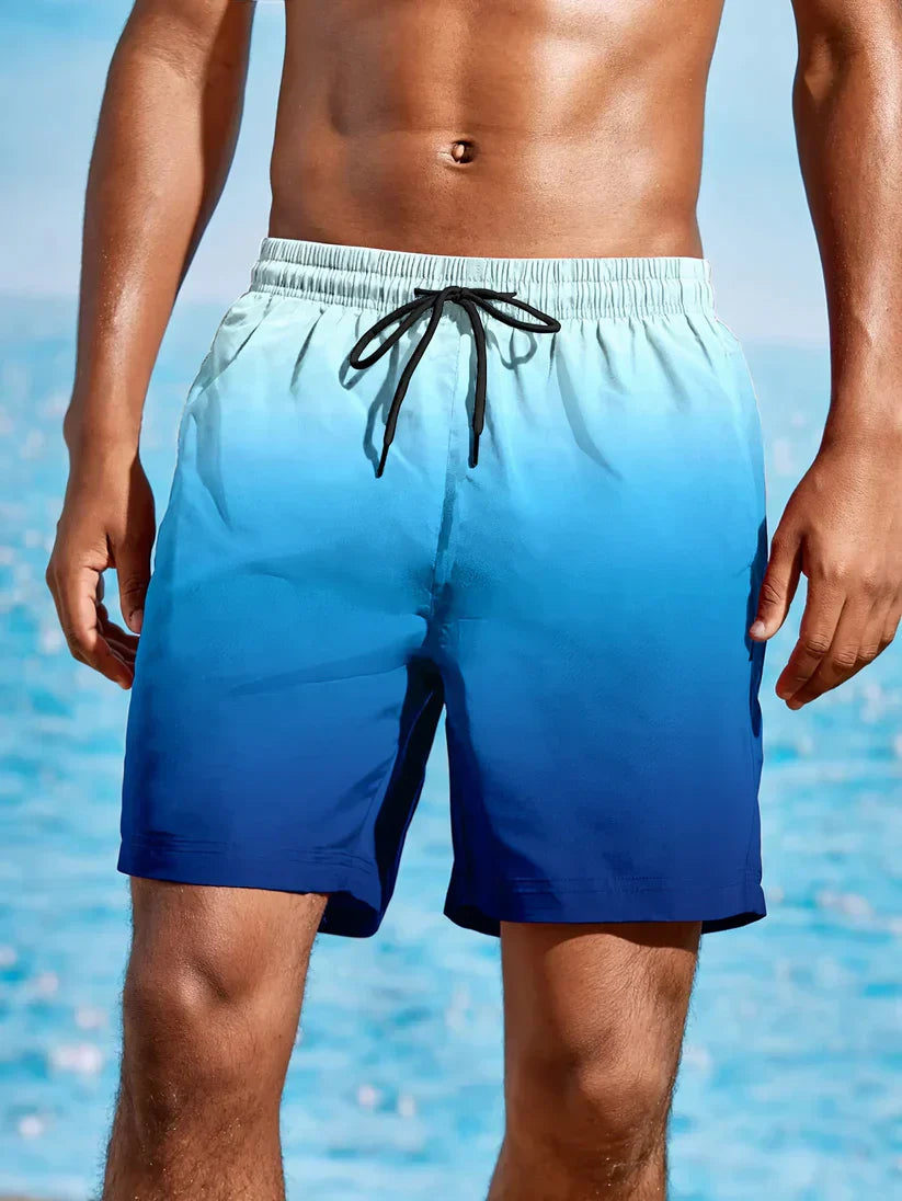 Helvano | Strandshorts mit Farbverlauf für Herren