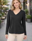Helvano | Vintage Pullover mit V-Ausschnitt für Damen