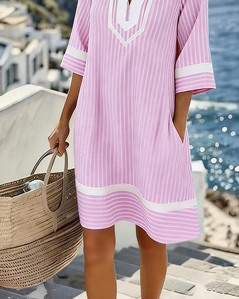 Helvano | Gestreiftes Minikleid für Damen