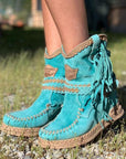 Helvano | Westernstiefel mit Fransen für Damen