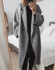 Helvano | Oversize Damenmantel mit Reverskragen
