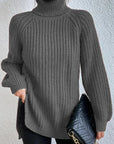 Helvano | Rollkragenpullover mit Raglanärmeln für Damen