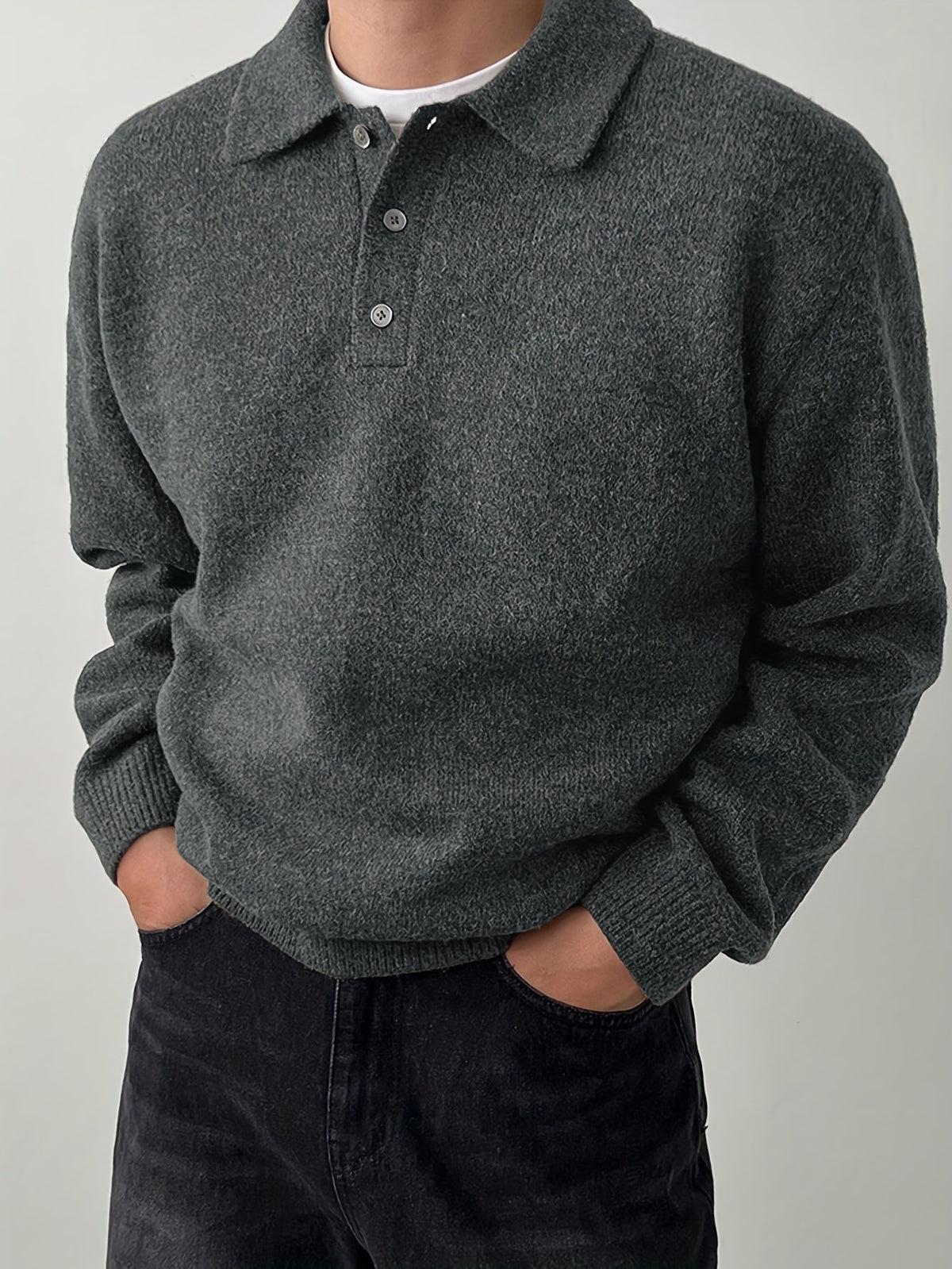 Helvano | Strickpullover mit Polokragen für Herren
