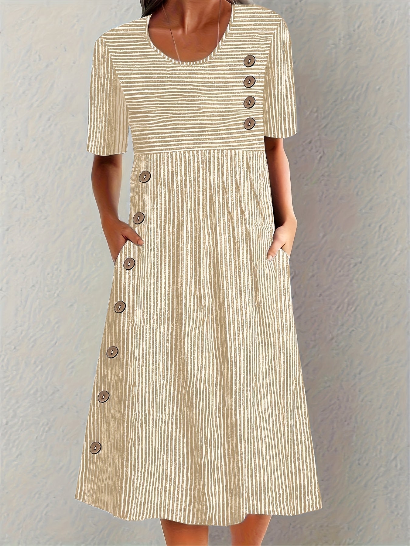 Helvano | Gestreiftes Sommerkleid für Damen