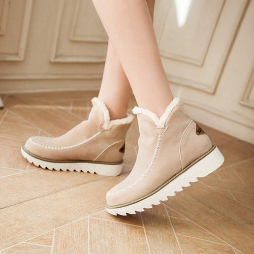 Helvano | Ankle Boots mit Kunstfellfutter für Damen