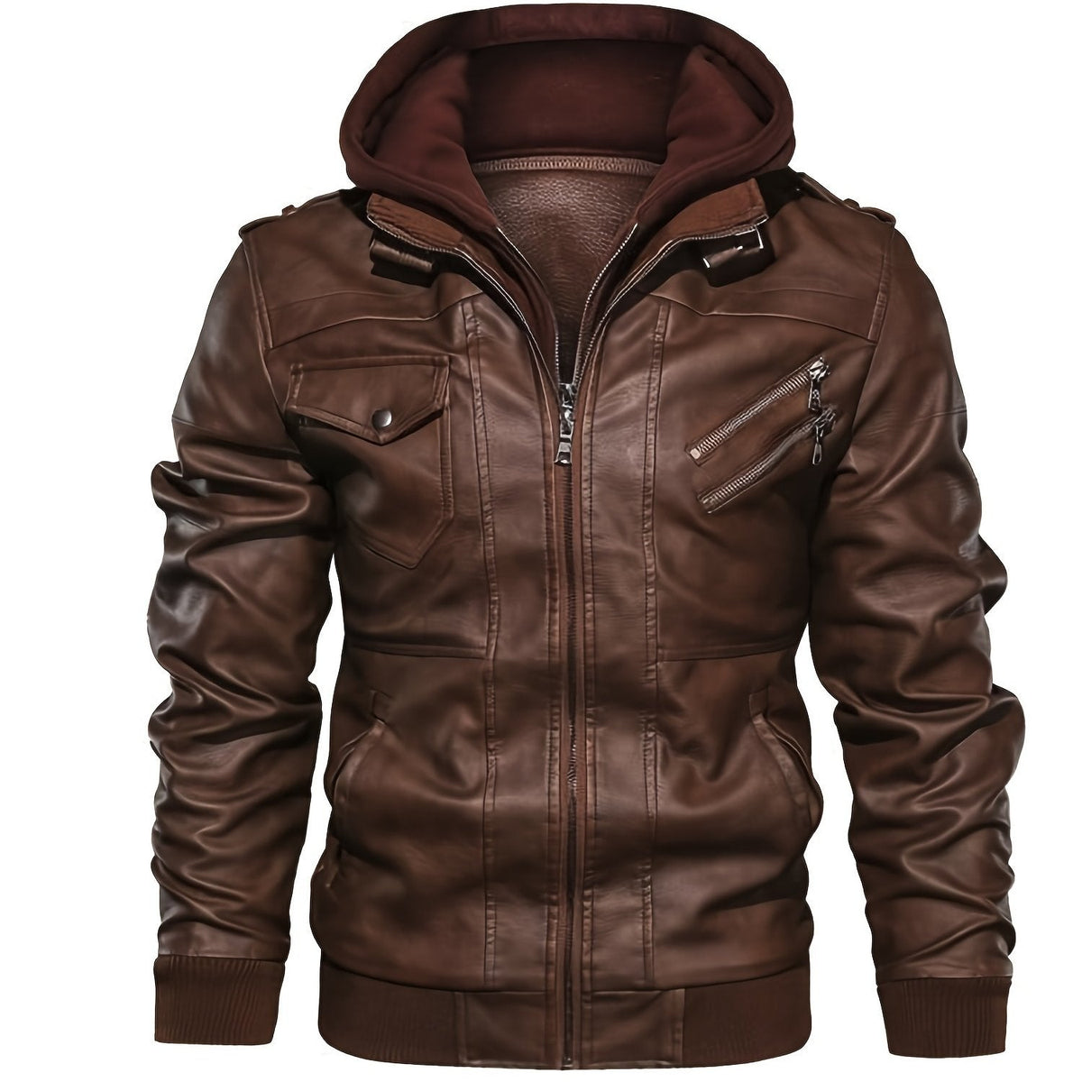 Helvano | Bikerjacke mit Kapuze für Herren