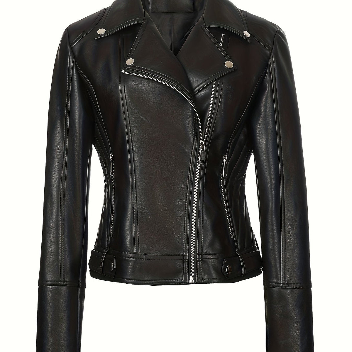 Helvano | Taillierte Bikerjacke mit Reissverschluss für Damen