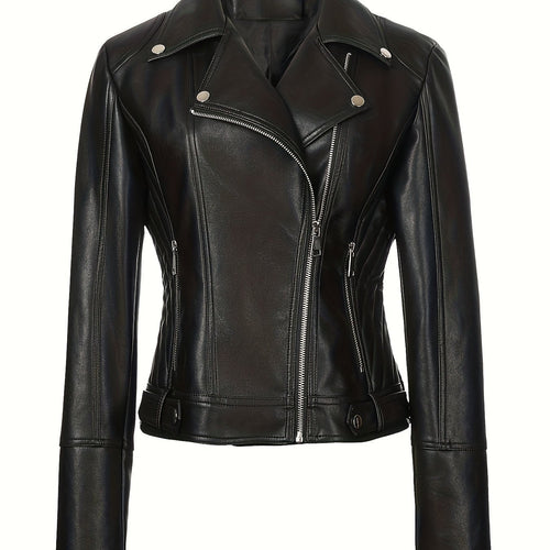 Helvano | Taillierte Bikerjacke mit Reissverschluss für Damen