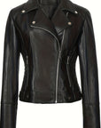 Helvano | Taillierte Bikerjacke mit Reissverschluss für Damen