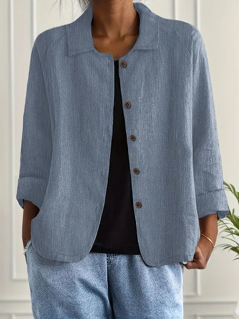 Helvano | Leichter Hemd-Cardigan für Damen