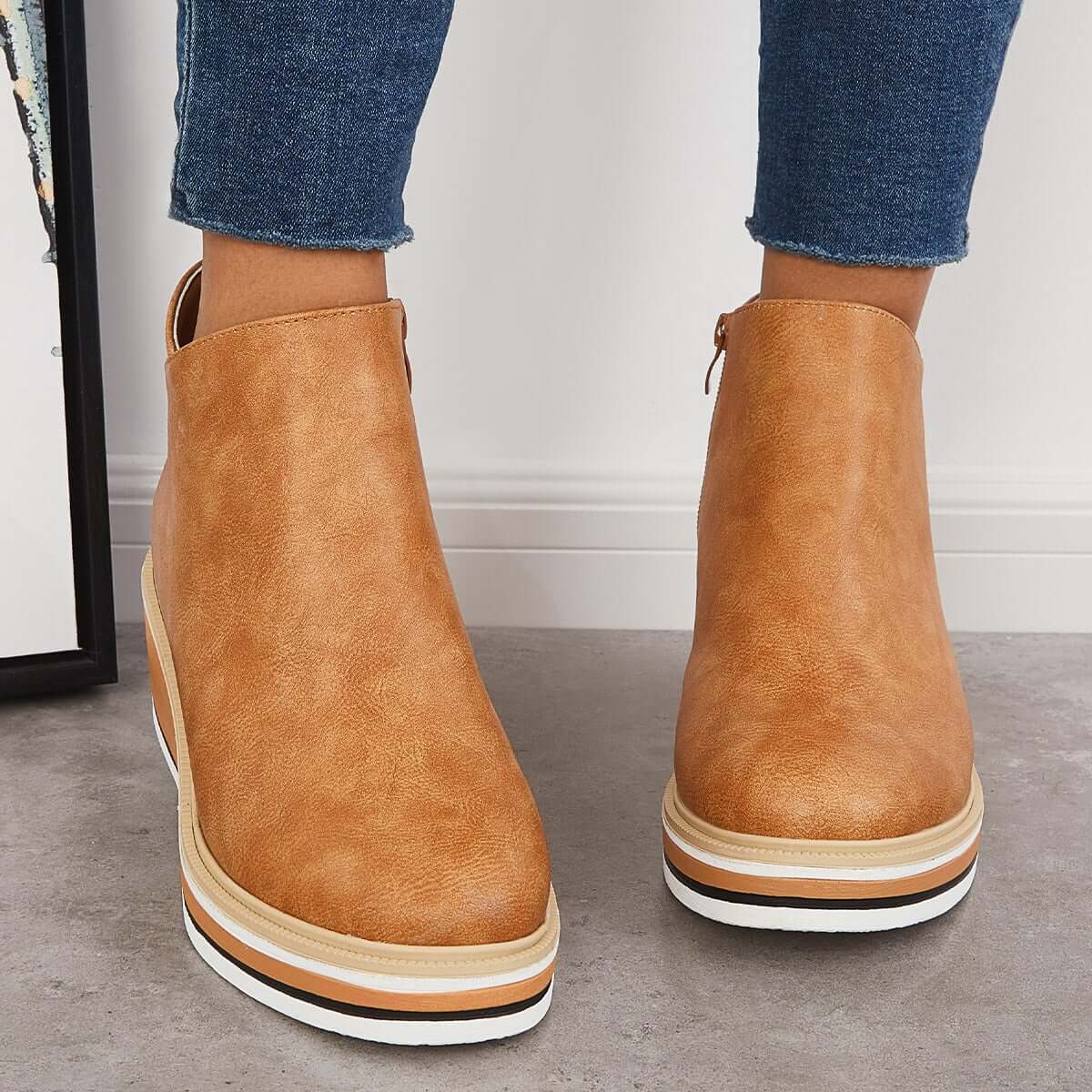Helvano | Stiefelette mit Seitenreissverschluss für Damen