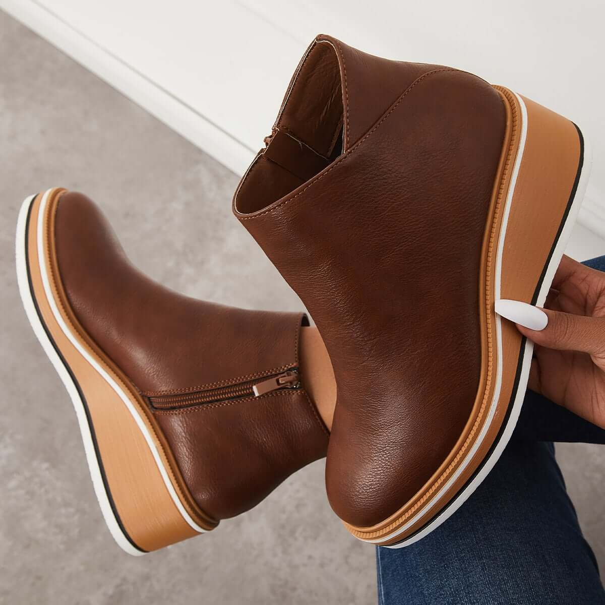 Helvano | Stiefelette mit Seitenreissverschluss für Damen