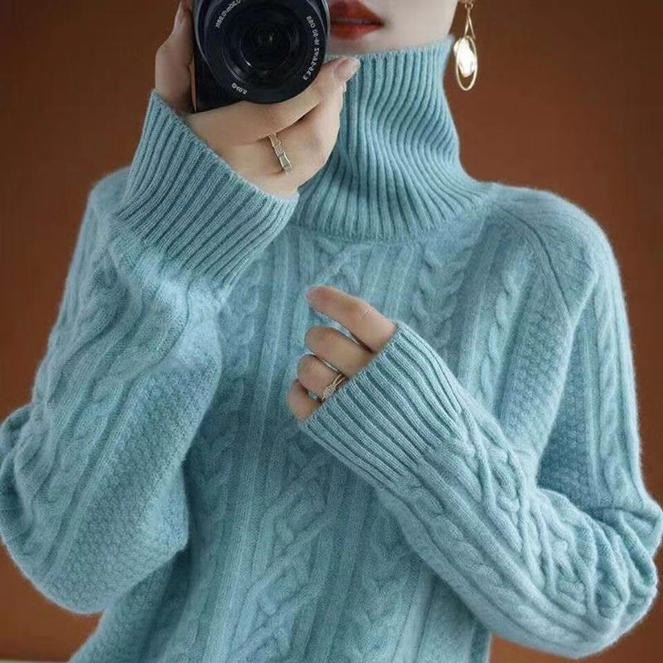 Helvano | Gestrickter Rollkragenpullover für Damen