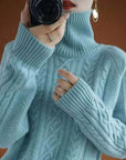 Helvano | Gestrickter Rollkragenpullover für Damen