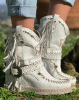 Helvano | Westernstiefel mit Fransen für Damen