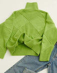 Helvano | Damen Strickpullover mit Stehkragen