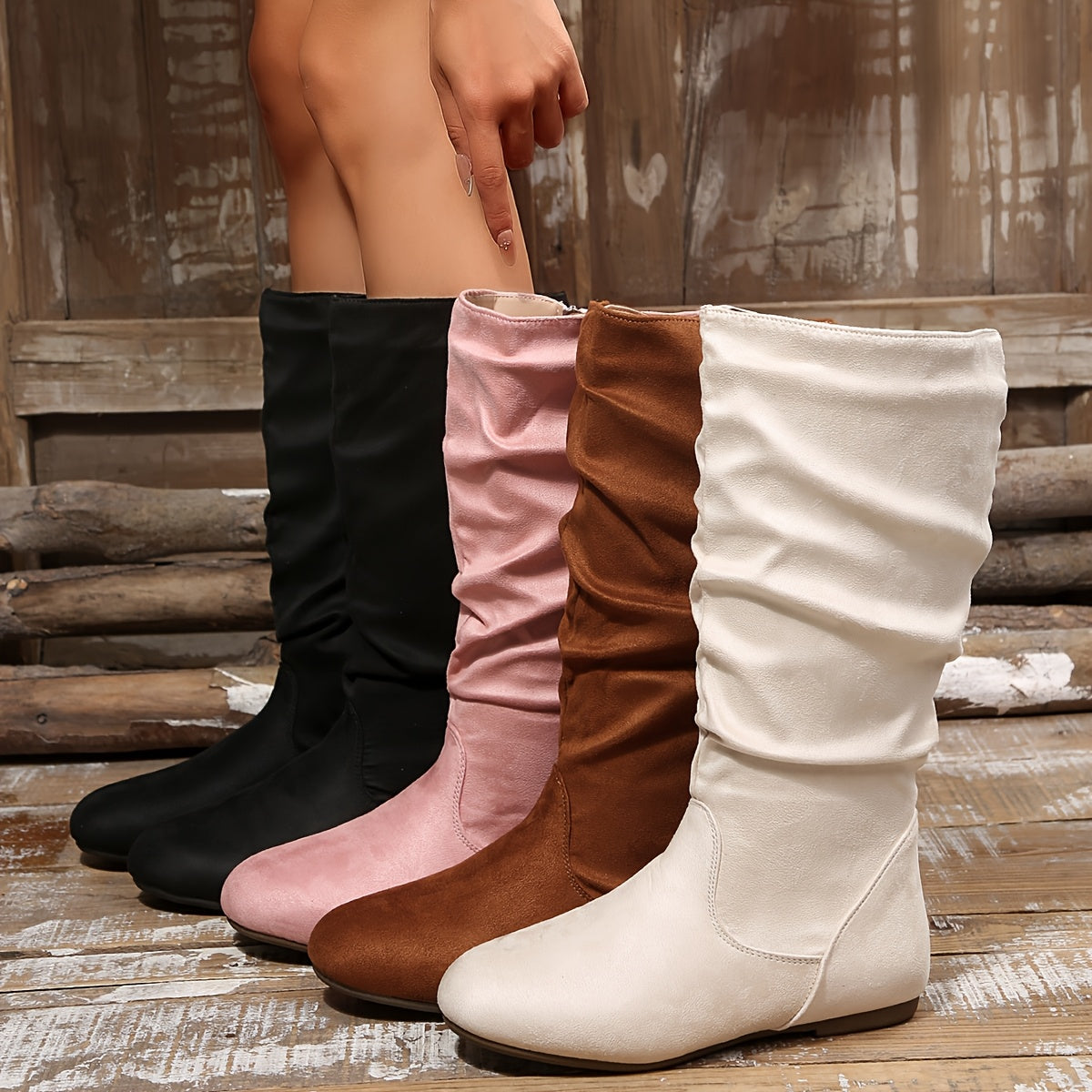 Helvano | Wadenhohe Slouch-Stiefel für Damen