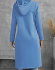 Helvano | Damen High-Low Hoodie mit Kordelzug