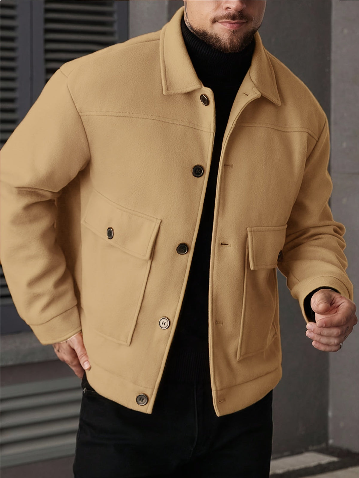 Helvano | Strukturierte Utility-Jacke für Herren