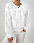 Helvano | Zopfstrick-Pullover mit Rundhals