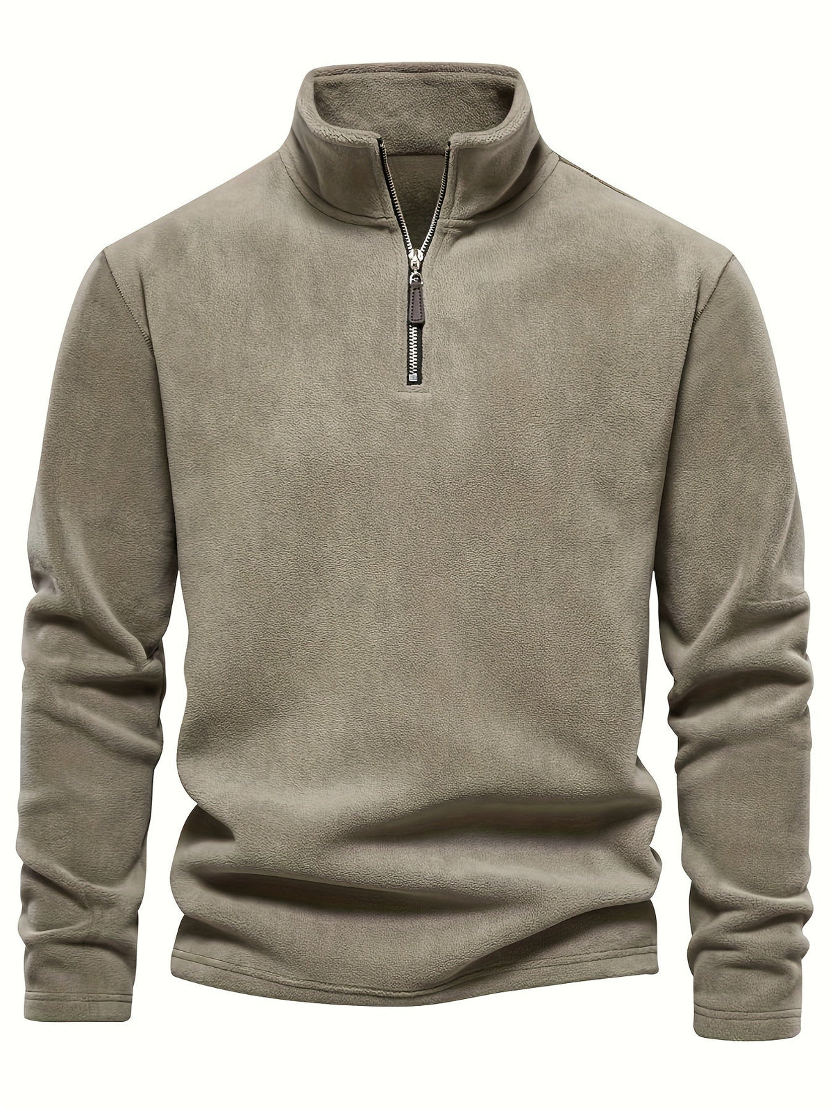 Helvano | Herren Strickpullover mit Stehkragen und Half-Zip