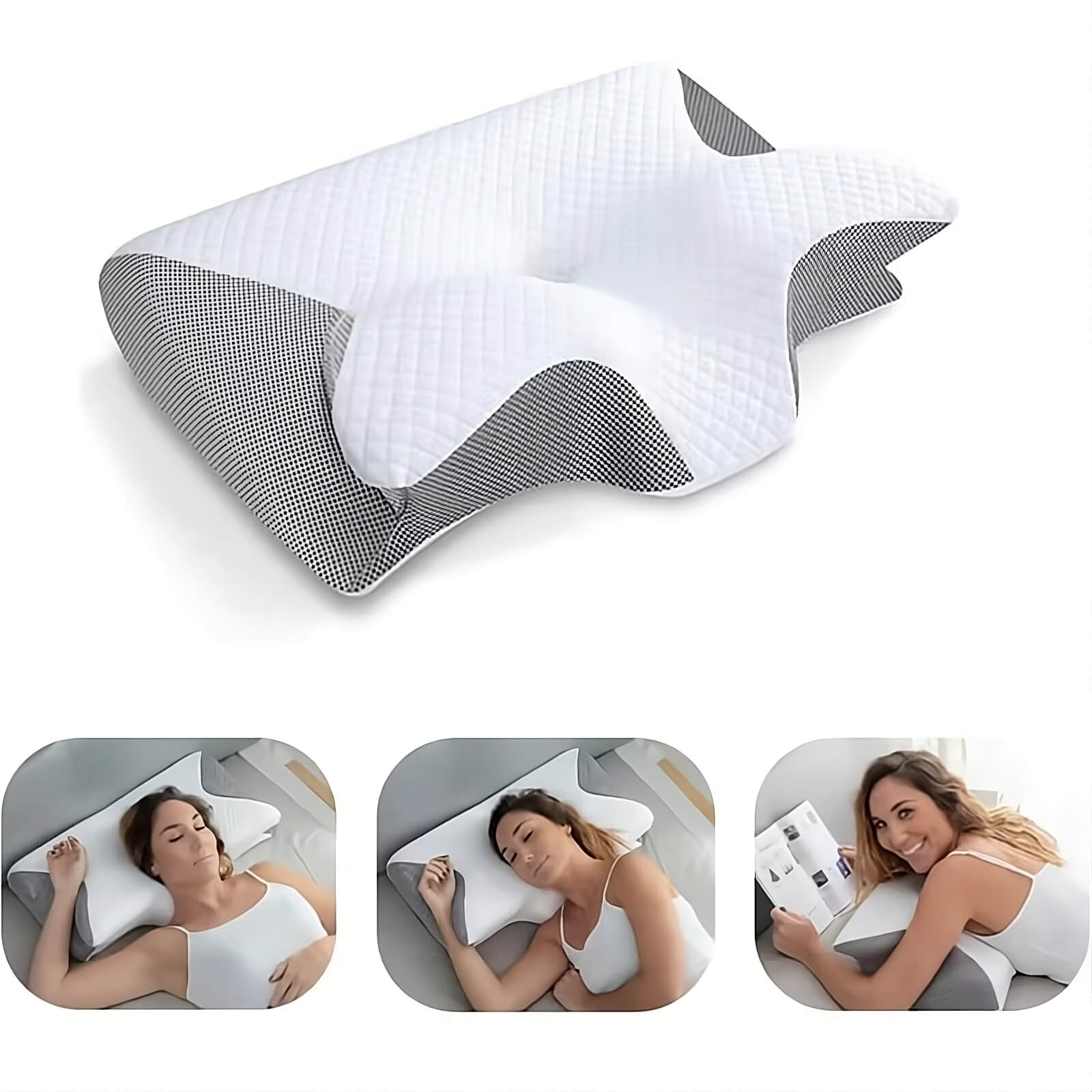 Helvano | Ergonomisches Kopfkissen mit Nackenstütze