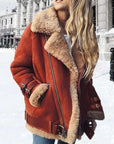 Helvano | Bikerjacke in Wildlederimitat für Damen