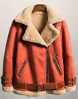 Helvano | Bikerjacke in Wildlederimitat für Damen
