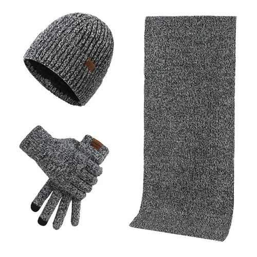 Helvano | Winterset für Herren – Mütze, Schal & Handschuhe