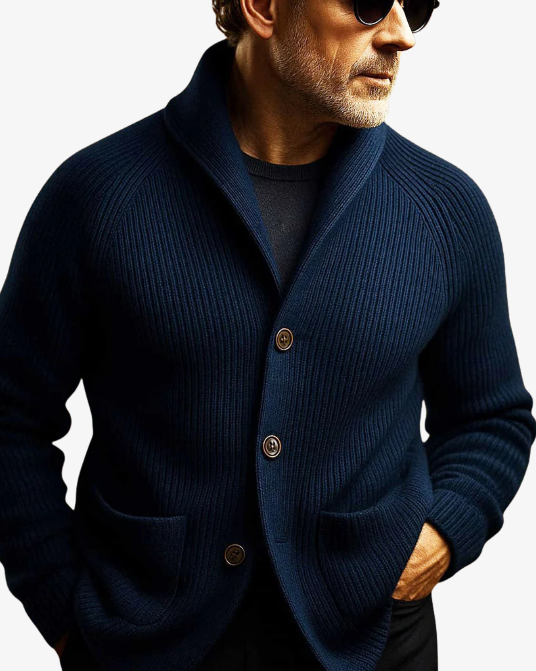 Helvano | Strickjacke mit Knopfleiste für Herren