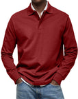 Helvano | Langarm-Poloshirt für Herren
