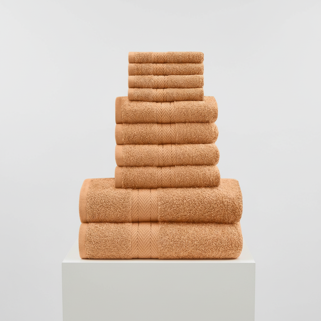Helvano | 10-teiliges Handtuch-Set aus Baumwollmischung