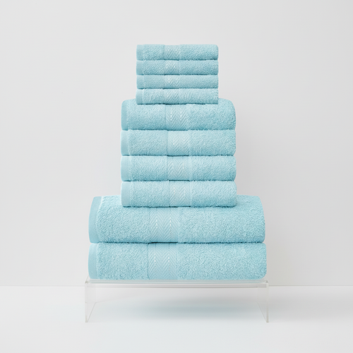 Helvano | 10-teiliges Handtuch-Set aus Baumwollmischung