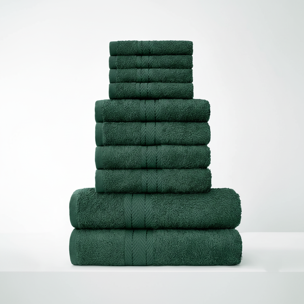 Helvano | 10-teiliges Handtuch-Set aus Baumwollmischung
