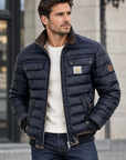 Helvano | Vintage-Jacke mit Stehkragen für Herren