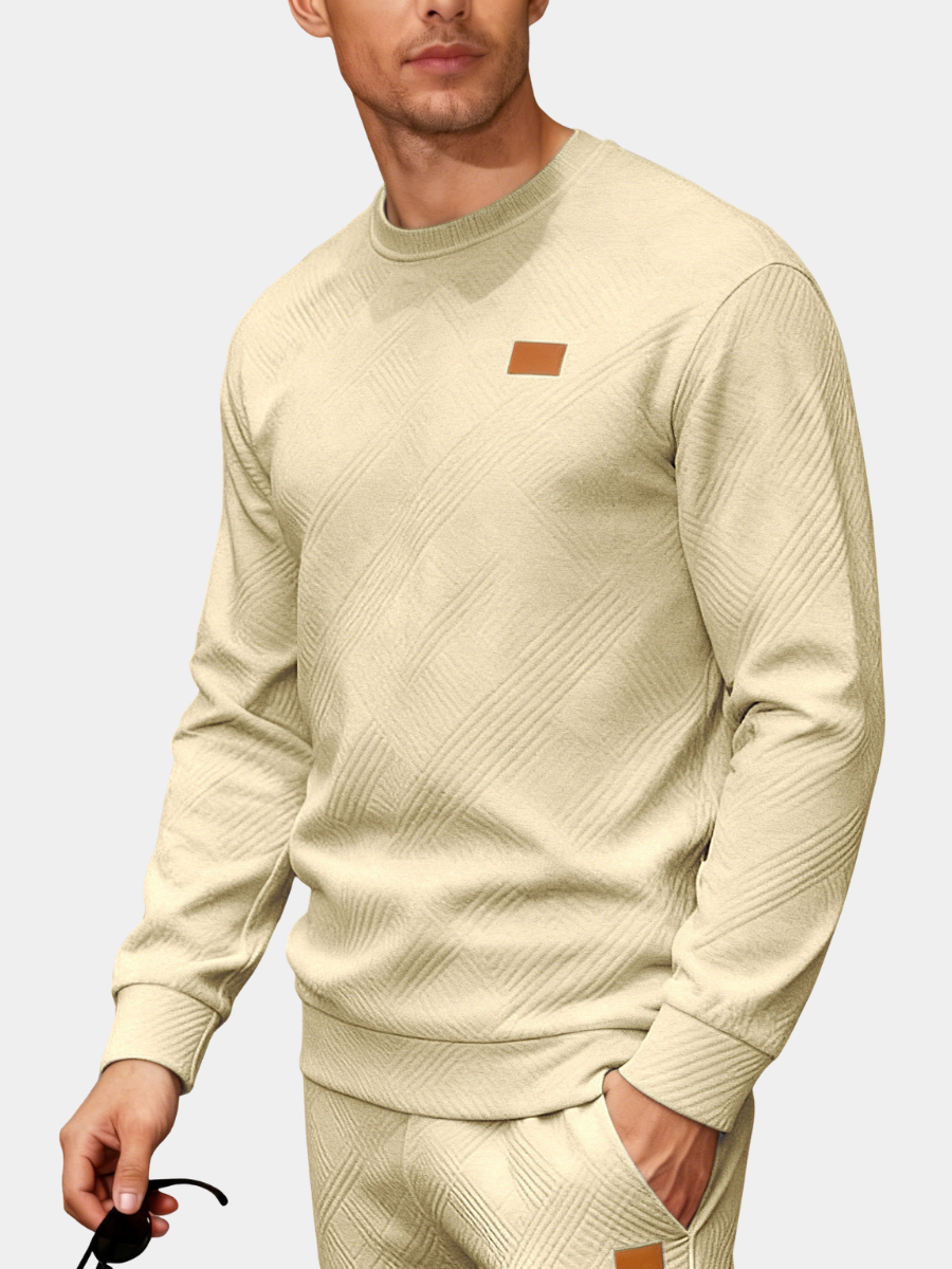 Helvano | Strukturstrick-Pullover für Herren