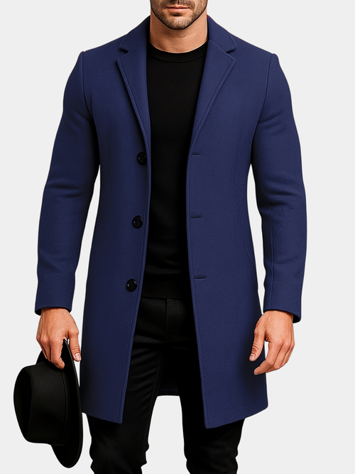 Helvano | Herrenjacke mit Revers und Knöpfen