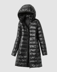 Helvano | Ultraleichte Daunenjacke mit Kapuze für Damen