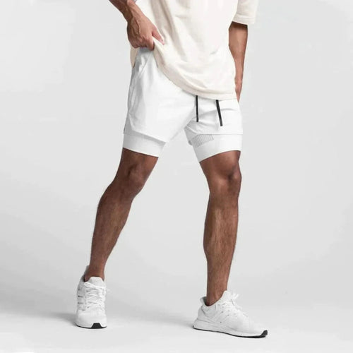 Helvano | 2-in-1 Sportshorts mit Innenhose für Herren