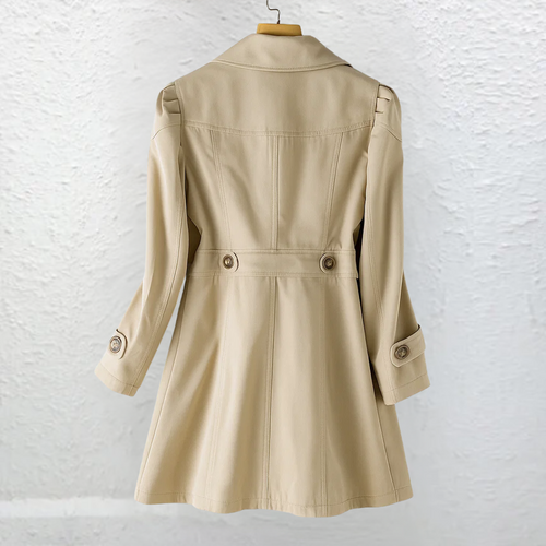 Helvano | Damen Trenchcoat mit Reverskragen im Vintage-Stil