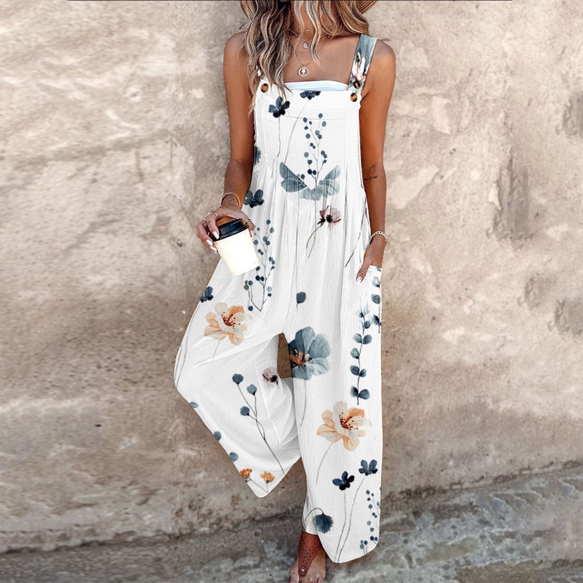 Helvano | Blumen-Jumpsuit für Damen