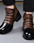 Helvano | Herren Stiefeletten mit Schnalle in Schwarz