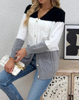 Helvano | Patchwork-Strickjacke für Damen