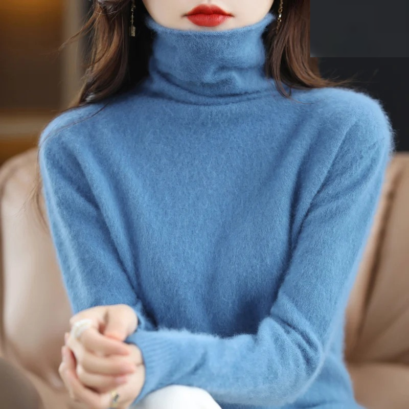 Helvano | Rollkragenpullover für Damen in Weiss