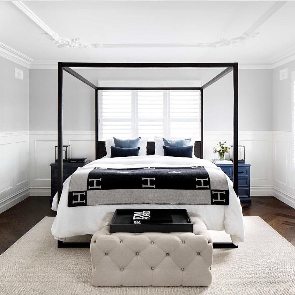 Helvano | Kuschelige Decke für Sofa &amp; Bett in Schwarz