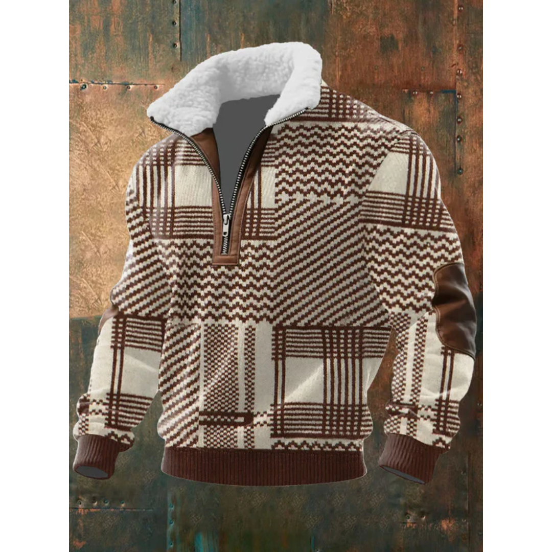 Helvano | Fleece-Pullover mit Stehkragen für Herren